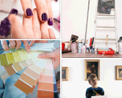 Apensar uñas pintadas